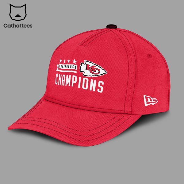 AFC Championship Kansas City Chiefs  4 Time Red NFL Logo Red Design 3D Hoodie Longpant Cap Set