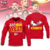 AFC West Division Champions Kansas City Chiefs 2023 Red 3D Hoodie