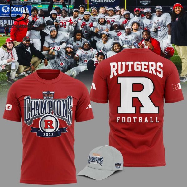 Bad Boy Mowers Rutgers Scarlet Knights Football Champions 2023 Red Design 3D T-Shirt