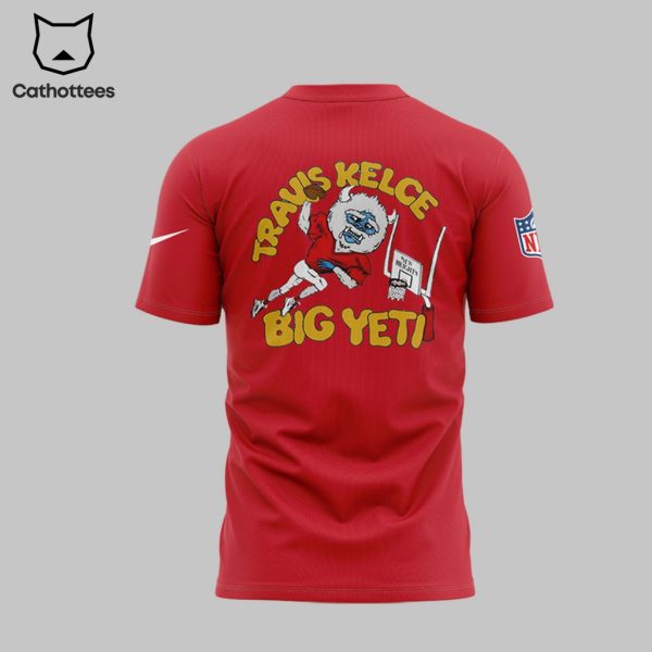 Big Yeti NFL Red Logo Design 3D T-Shirt