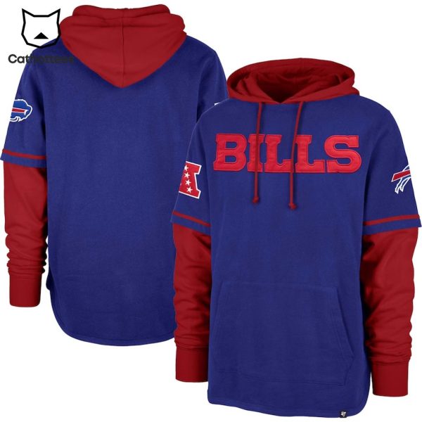 Buffalo Bills Blue Red Design 3D Hoodie Longpant Cap Set