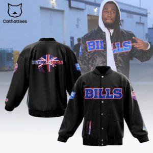 Buffalo Bills London Black Design Baseball Jacket