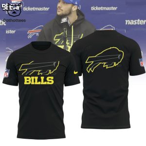 Buffalo Bills NFL Full Black Logo Design 3D Hoodie