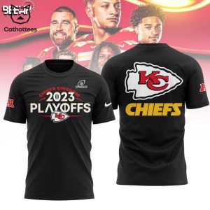 Chiefs 2023 NFL Playoffs Kingdom Kansas City Nike Logo Black Design 3D Hoodie