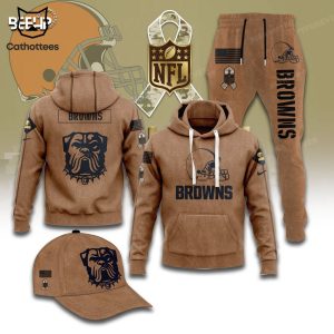 Cleveland Browns 2023 Salute To Service Hoodie Longpant Cap Set