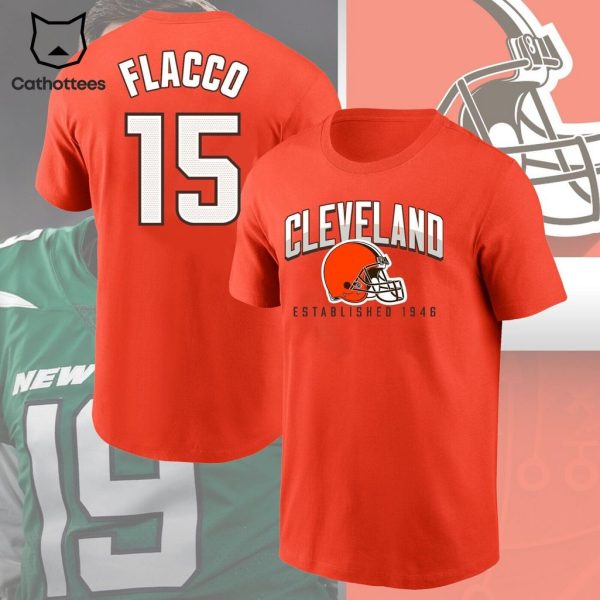 Cleveland Established 1946 Joseph Flacco Orange 3D T-Shirt