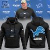 Coach Dan Campbell NFL Detroit Lions Black Design 3D Hoodie Longpant Cap Set