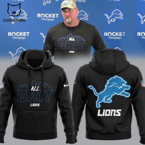 Coach Dan Campbell NFL Detroit Lions Mascot Design 3D Hoodie Longpant Cap Set