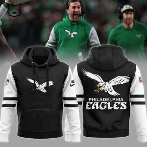 Coach Nicholas John Sirianni’s Black NFL Logo Design 3D Hoodie