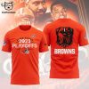 Dawg Puond 2023 Cleveland Browns 2023 NFL Playoffs Design Black 3D Hoodie