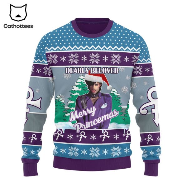 Dearly Beloved Merry Princemas Christmas Design 3D Sweater