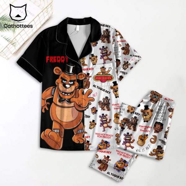 Freddy Al Toque Rey Black White Design Pajamas Set