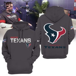 Houston Texans Nike Logo Black Design 3D Hoodie