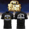 Michigan Football 2024 National Championship Black Logo Design 3D T-Shirt