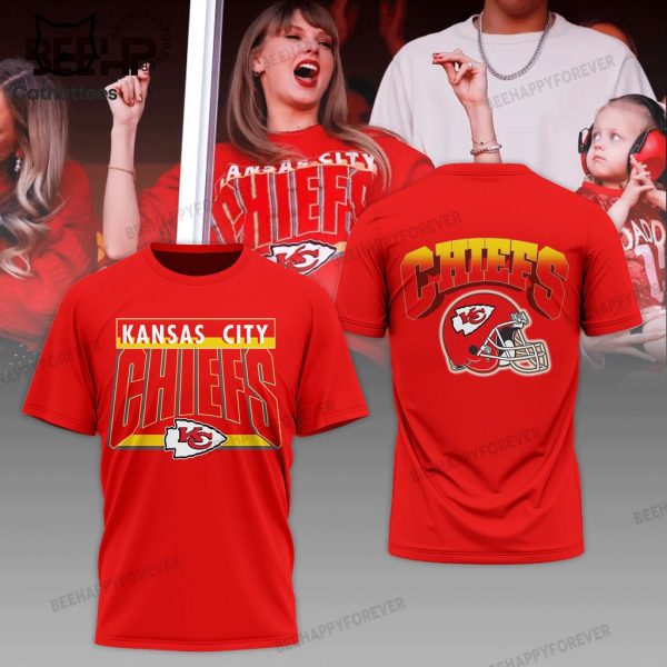 Kansas City Chiefs Taylor Swift Red Logo Design 3D Hoodie