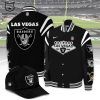 Las Vegas Raiders 2023 Black Logo Design Baseball Jacket