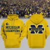Michigan 2023 Football Big Ten East Champions Logo Design 3D Hoodie Longpant Cap Set