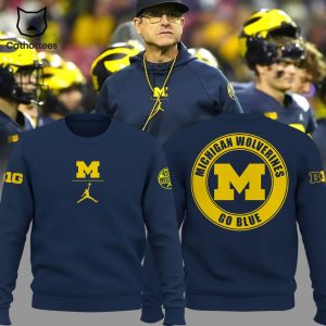 Michigan Wolverines Go Blue NCAA Design 3D Sweater