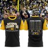 National Champions 2023 Michigan Wolverines Football Match List Black Design 3D T-Shirt