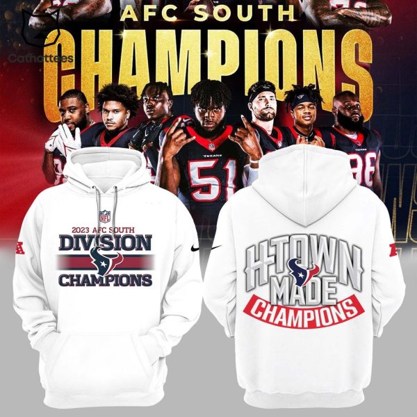 NFL 2023 AFC South Division Champions Nike Logo White Design 3D Hoodie