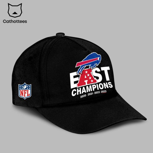 NFL Buffalo Bills AFC East Champions 2023 Nike Black Design 3D Hoodie Longpant Cap Set