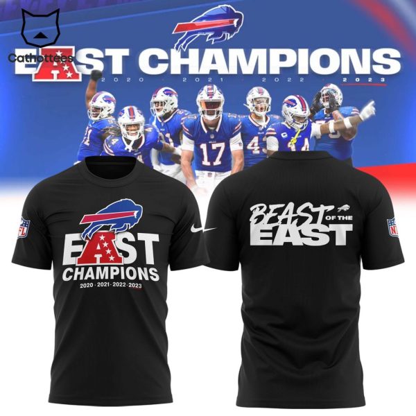 NFL Buffalo Bills AFC East Champions Nike Logo Black Design 3D T-Shirt