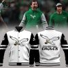 Philadelphia Eagles Ful Green NFL Logo Design 3D Baseball Jacket