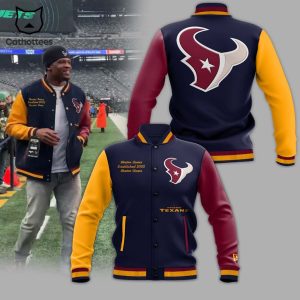 NFL Houston Texans 2023 Mascot Design Baseball Jacket
