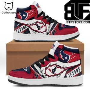 NFL Houston Texans Nike Logo Design Air Jordan 1 High Top