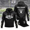 NFL Logo Las Vegas Raiders Black Design 3D Hoodie