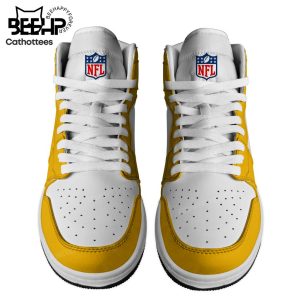 Personalized Chiefs Champion Yellow Nike Logo Design Air Jordan 1 High Top