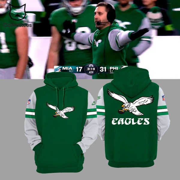 Philadelphia Eagles Sideline NFL Logo Design 3D Hoodie
