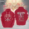 Alabama Crimson Tide Southeastern Conference 2023 SEC Football Conference Champions Red Logo Design 3D Hoodie