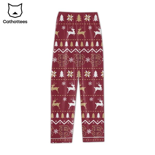 Seminoles Portrait Christmas Design Pajamas Set