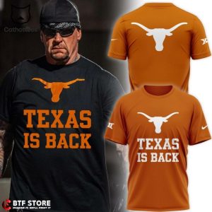 Texas Is Back Limited Edition Orange Mascot Design 3D T-Shirt