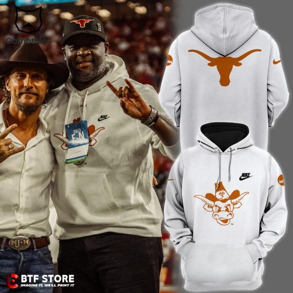 Texas Longhorns Nike 1893 White Design 3D Hoodie