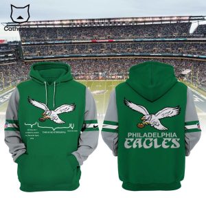 This Is So Stressful Philadelphia Eagles Green Mascot Design 3D Hoodie