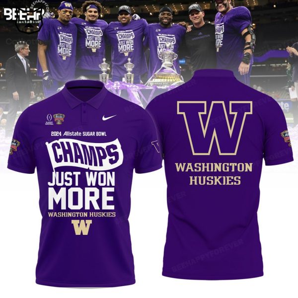 Washington Huskies 2024 Sugar Bowl Champions Purple 3D Hoodie