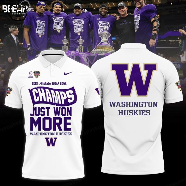 Washington Huskies 2024 Sugar Bowl Champions Purple 3D T-Shirt