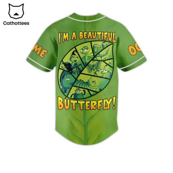 A Bug Life Im A Beautiful Butterfly Baseball Jersey