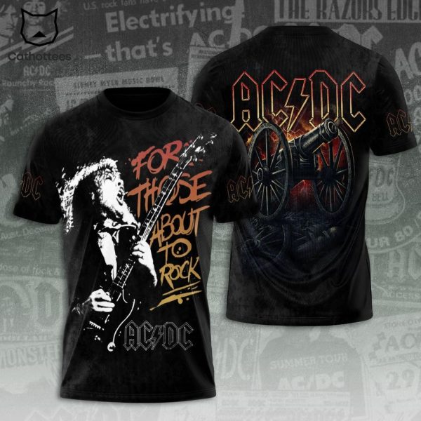 AC DC For Those About To Rock Design 3D T-Shirt