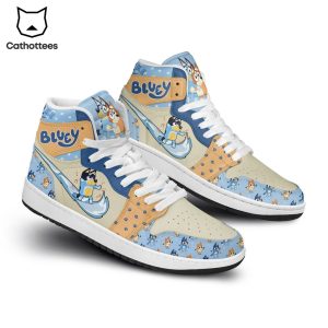 Bluey Mascot Nike Logo Design Air Jordan 1 High Top