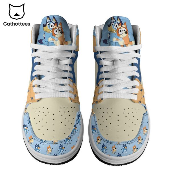 Bluey Mascot Nike Logo Design Air Jordan 1 High Top