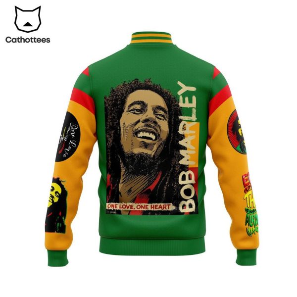 Bob Marley One Love One Heart Baseball Jacket