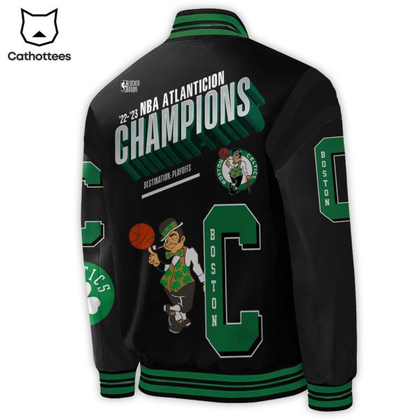 Boston Celtics 2023 NBA Atlanticion Champions Playoffs Baseball Jacket