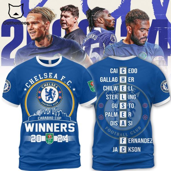 Chelsea FC Carabao Cup Winners 2024 3D T-Shirt