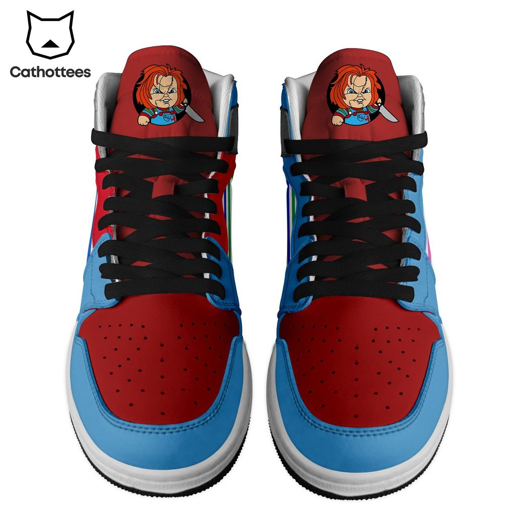 Chucky Wanna Play Nike Logo Design Air Jordan 1 High Top