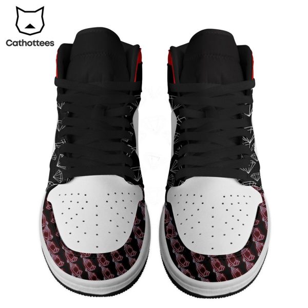Drake White Black Nike Logo Design Air Jordan 1 High Top