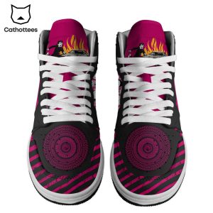 Green Day Skull Purple Nike Logo Design Air Jordan 1 High Top