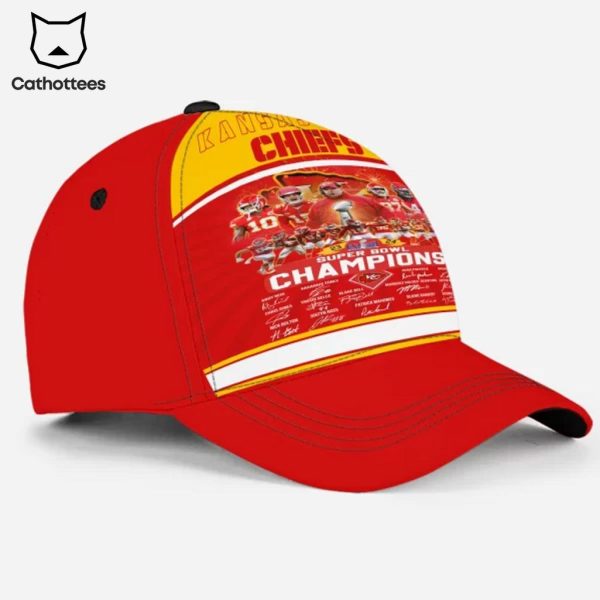 Kansas City Chiefs Super Bowl LVIII 2024 Champions Signature Hoodie Longpant Cap Set